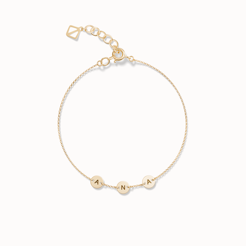 Create Your Own - 3 Initials Bracelet