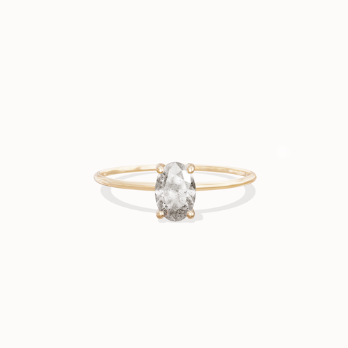 Luna Diamond Ring - 0,4ct Salt & Pepper Diamonds