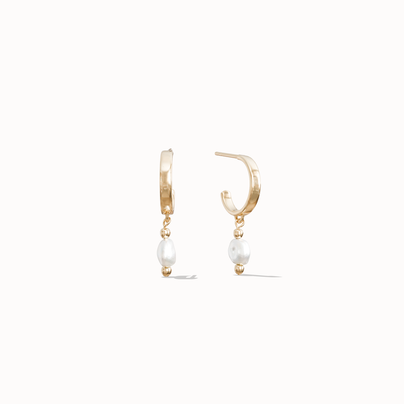 Pearl Mini Hoops