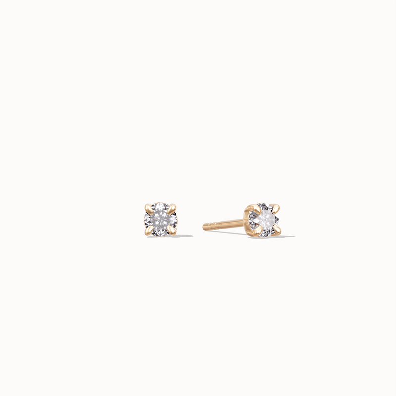 Twinkle Diamond Studs - 0.1ct Salt & Pepper Diamonds