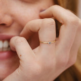 Twinkle Diamond Ring - 0,1ct Salt & Pepper Diamond