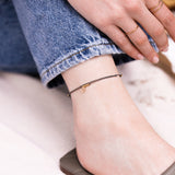 Makaro Mini Anklet - grey